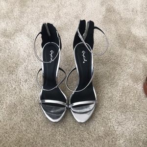 Sexy silver heels